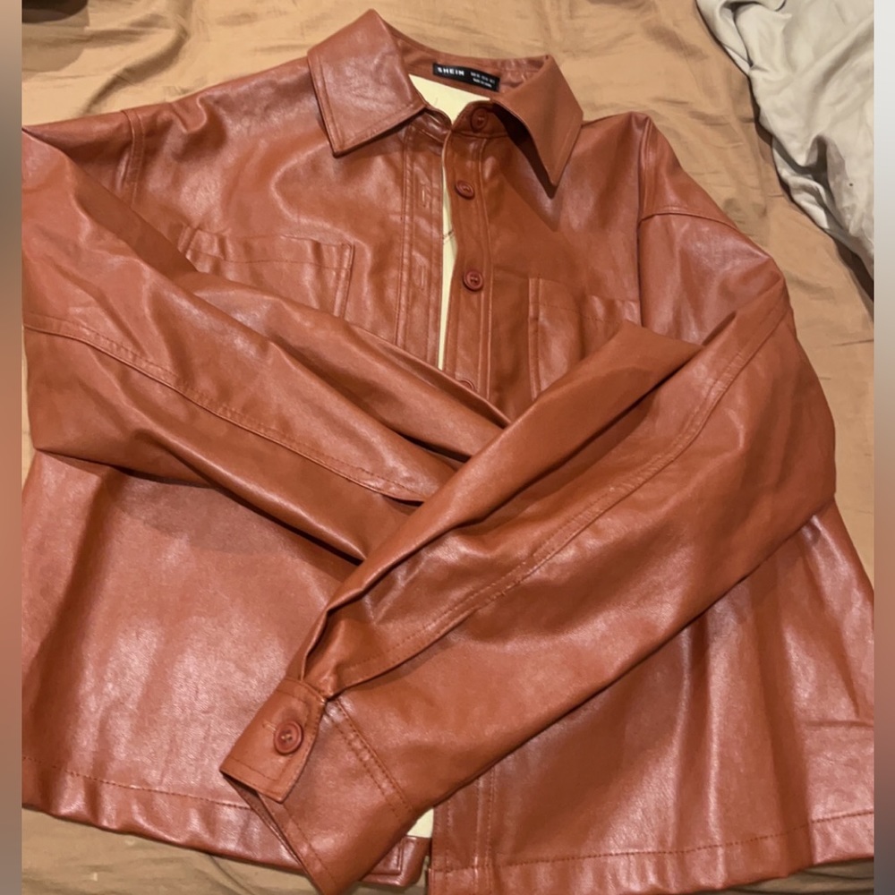 Fake Leather Jacket